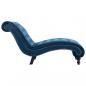 Preview: Chaiselongue Blau Samt