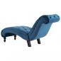 Preview: Chaiselongue Blau Samt