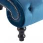 Preview: Chaiselongue Blau Samt