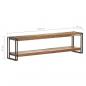 Preview: TV-Schrank 150x30x40 cm Recyceltes Massivholz