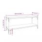 Preview: TV-Schrank Grau Sonoma 100x33x41 cm Holzwerkstoff und Stahl