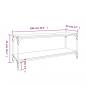 Preview: TV-Schrank Braun Eichen-Optik 100x33x41 cm Holzwerkstoff Stahl