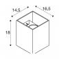 Preview: SLV RUSTY UP/DOWN Outdoor LED Wandaufbauleuchte, eckig, CCT switch 3000/4000K, rost (1004650)