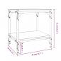 Preview: TV-Schrank Räuchereiche 40x33x41 cm Holzwerkstoff und Stahl