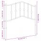 Preview: Kopfteil Metall Weiß 90 cm