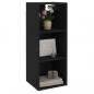 Preview: Wandschrank Schwarz 34,5x32,5x90 cm Holzwerkstoff