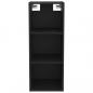 Preview: Wandschrank Schwarz 34,5x32,5x90 cm Holzwerkstoff