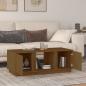 Preview: Couchtisch Honigbraun 110x50x40 cm Massivholz Kiefer