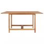 Preview: Gartentisch 150x150x76 cm Massivholz Teak