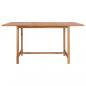 Preview: Gartentisch 150x150x76 cm Massivholz Teak