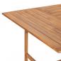 Preview: Gartentisch 150x150x76 cm Massivholz Teak