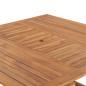 Preview: Gartentisch 150x150x76 cm Massivholz Teak