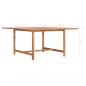 Preview: Gartentisch 150x150x76 cm Massivholz Teak