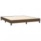 Preview: Boxspringbett mit Matratze Dunkelbraun 160x200 cm Stoff