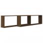 Preview: Wandregale 2 Stk. Braun Eichen-Optik 100x15x30 cm Holzwerkstoff