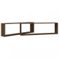 Preview: Wandregale 2 Stk. Braun Eichen-Optik 100x15x30 cm Holzwerkstoff