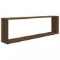 Preview: Wandregale 2 Stk. Braun Eichen-Optik 100x15x30 cm Holzwerkstoff