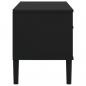 Preview: TV-Schrank SENJA Rattan-Optik Schwarz 106x40x49 cm Kiefernholz