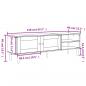 Preview: TV-Schrank SENJA Rattan-Optik Braun 158x40x49 cm Kiefernholz