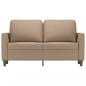 Preview: 2-Sitzer-Sofa Cappuccino-Braun 120 cm Kunstleder