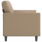 Preview: 2-Sitzer-Sofa Cappuccino-Braun 120 cm Kunstleder