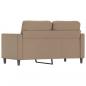 Preview: 2-Sitzer-Sofa Cappuccino-Braun 120 cm Kunstleder