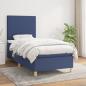 Preview: ARDEBO.de - Boxspringbett mit Matratze Blau 90x200 cm Stoff