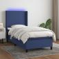 Preview: ARDEBO.de - Boxspringbett mit Matratze & LED Blau 90x200 cm Stoff