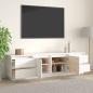 Preview: TV-Schrank Weiß 176x37x47,5 cm Massivholz Kiefer