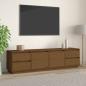 Preview: ARDEBO.de - TV-Schrank Honigbraun 176x37x47,5 cm Massivholz Kiefer