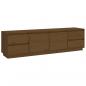 Preview: TV-Schrank Honigbraun 176x37x47,5 cm Massivholz Kiefer