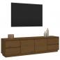 Preview: TV-Schrank Honigbraun 176x37x47,5 cm Massivholz Kiefer