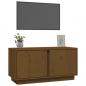 Preview: TV-Schrank Honigbraun 80x35x40,5 cm Massivholz Kiefer