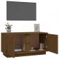 Preview: TV-Schrank Honigbraun 80x35x40,5 cm Massivholz Kiefer