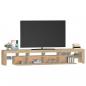 Preview: TV-Schrank mit LED-Leuchten Sonoma-Eiche 230x36,5x40 cm