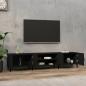 Preview: TV-Schrank Schwarz 180x31,5x40 cm Holzwerkstoff