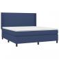 Preview: Boxspringbett mit Matratze & LED Blau 180x200 cm Stoff