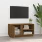 Preview: TV-Schrank Honigbraun 80x35x40,5 cm Massivholz Kiefer