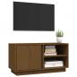 Preview: TV-Schrank Honigbraun 80x35x40,5 cm Massivholz Kiefer