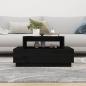 Preview: Couchtisch Schwarz 80x55x40,5 cm Massivholz Kiefer