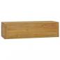 Preview: ARDEBO.de - Wand-Badschrank 110x45x30 cm Teak Massivholz