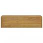 Preview: Wand-Badschrank 110x45x30 cm Teak Massivholz