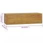 Preview: Wand-Badschrank 110x45x30 cm Teak Massivholz