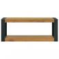 Preview: Wand-Badregal 90x45x35 cm Massivholz Teak