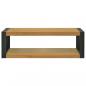 Preview: Wand-Badregal 110x45x35 cm Massivholz Teak