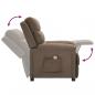 Preview: Massagesessel Taupe Stoff