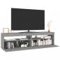 Preview: TV-Schrank mit LED-Leuchten 2 Stück Grau Sonoma 75x35x40 cm