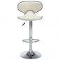 Preview: Barhocker 2 Stk. Creme Kunstleder