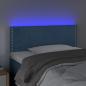 Preview: LED Kopfteil Dunkelblau 80x5x78/88 cm Samt