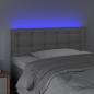 Preview: LED Kopfteil Grau 80x5x78/88 cm Kunstleder